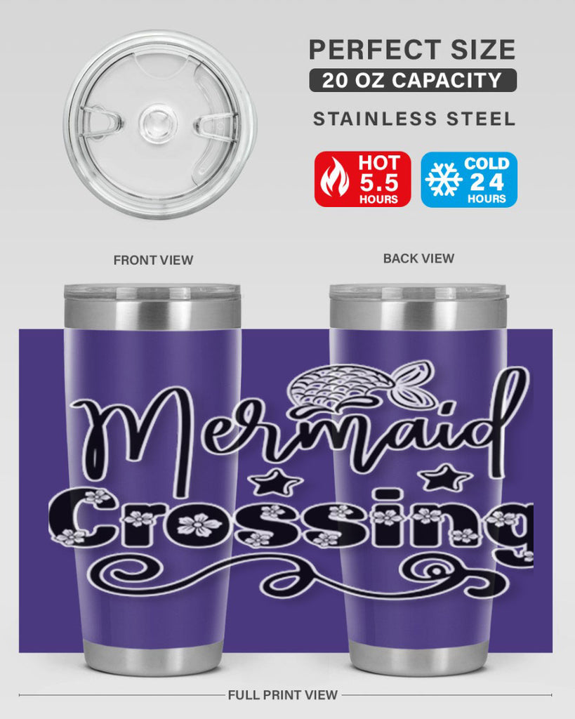 Mermaid Crossing 400#- mermaid- Tumbler