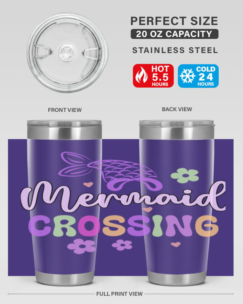 Mermaid Crossing 401#- mermaid- Tumbler