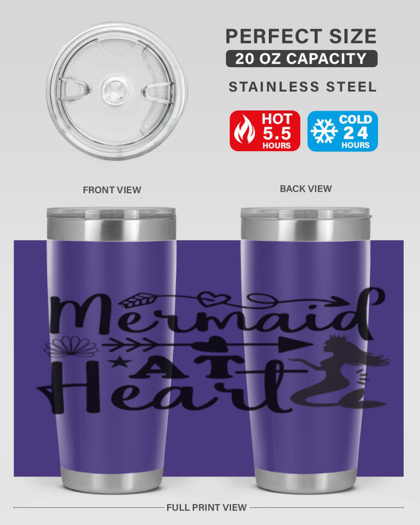Mermaid at Heart design 397#- mermaid- Tumbler
