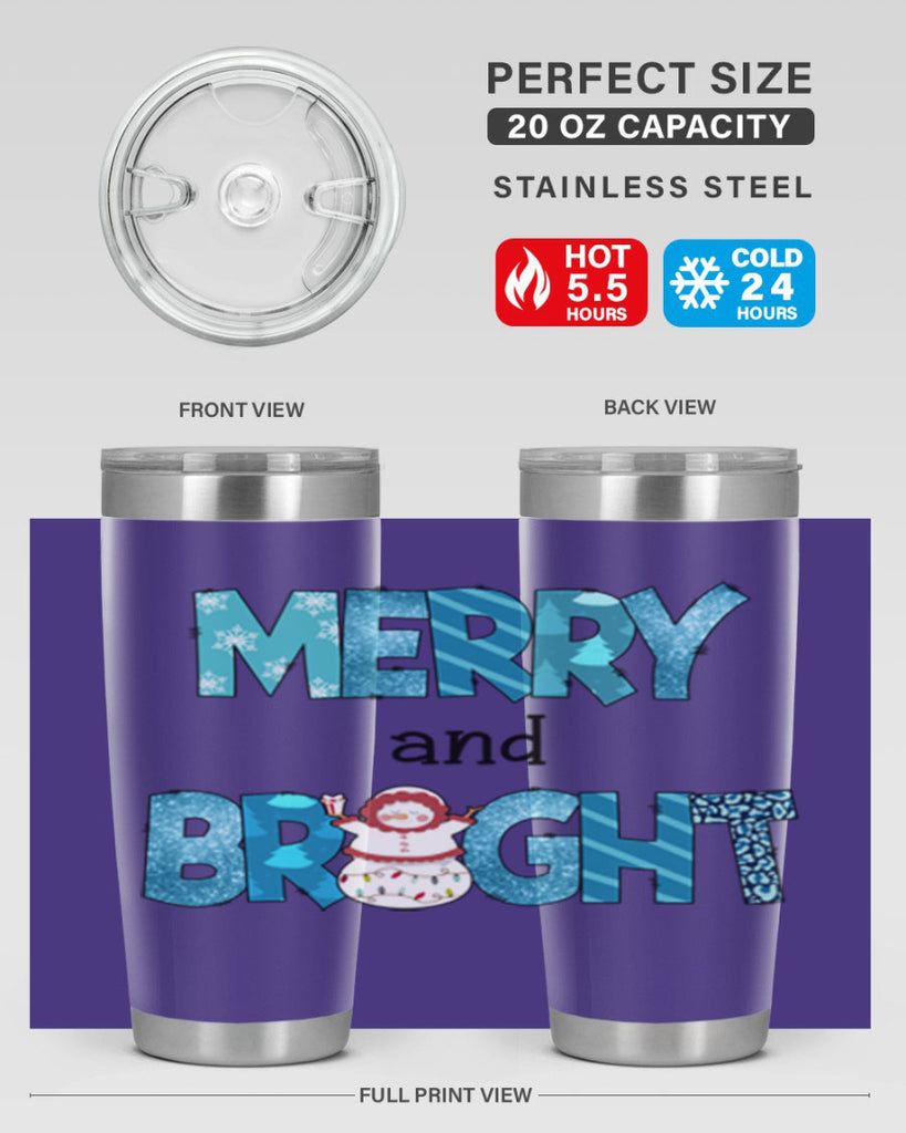 Merry and Bright 321#- winter- Tumbler