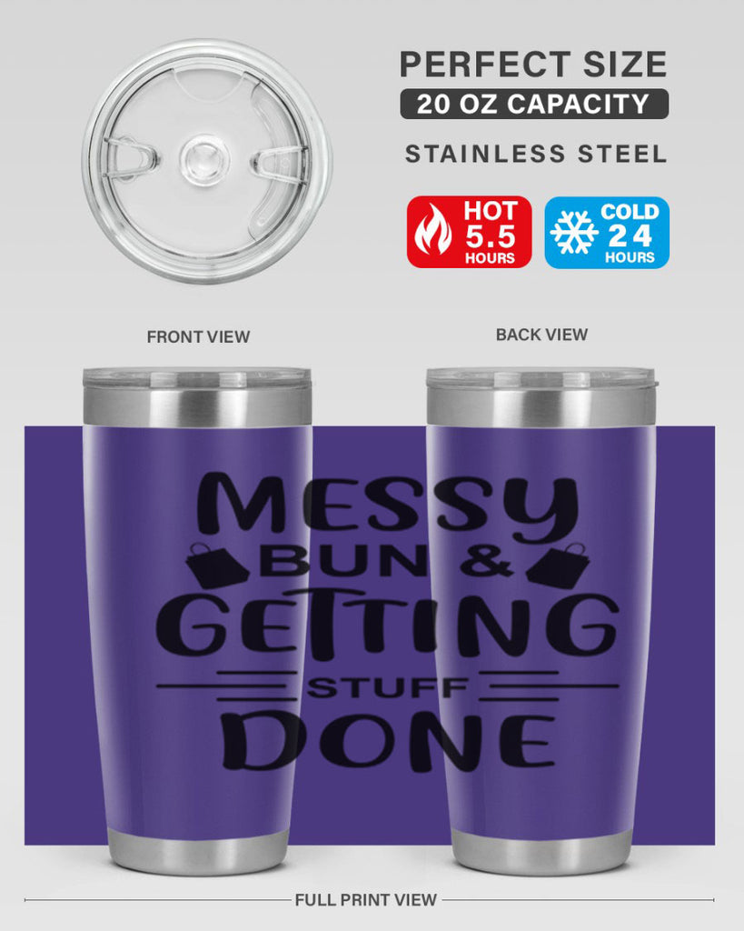 Messy Bun Getting Stuff Done 120#- fashion- Cotton Tank