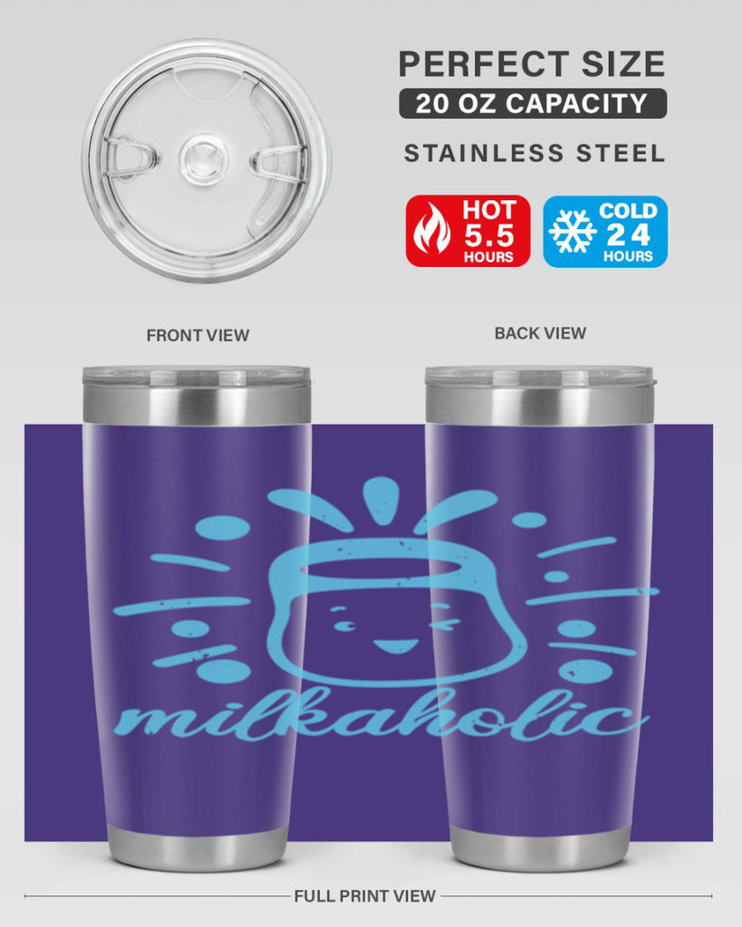 Milkaholic Style 29#- baby shower- tumbler