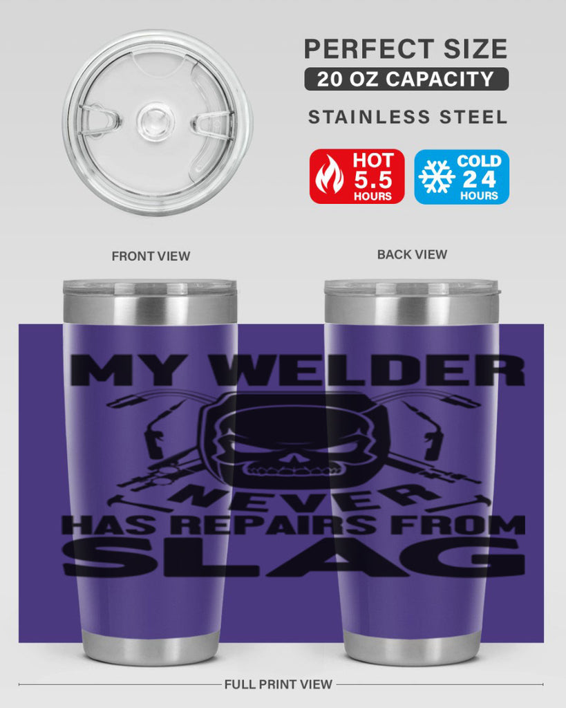 My welder never Style 7#- welder- tumbler