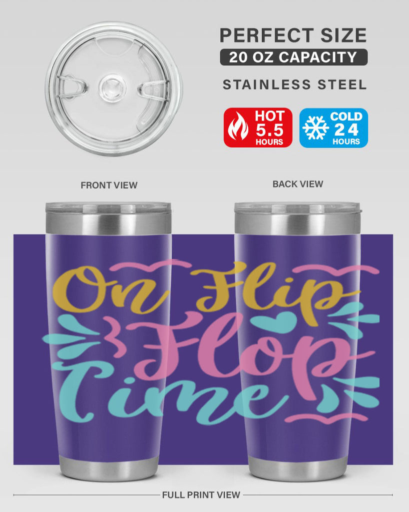 ON FLIP FLOP TIME Style 58#- summer- Tumbler