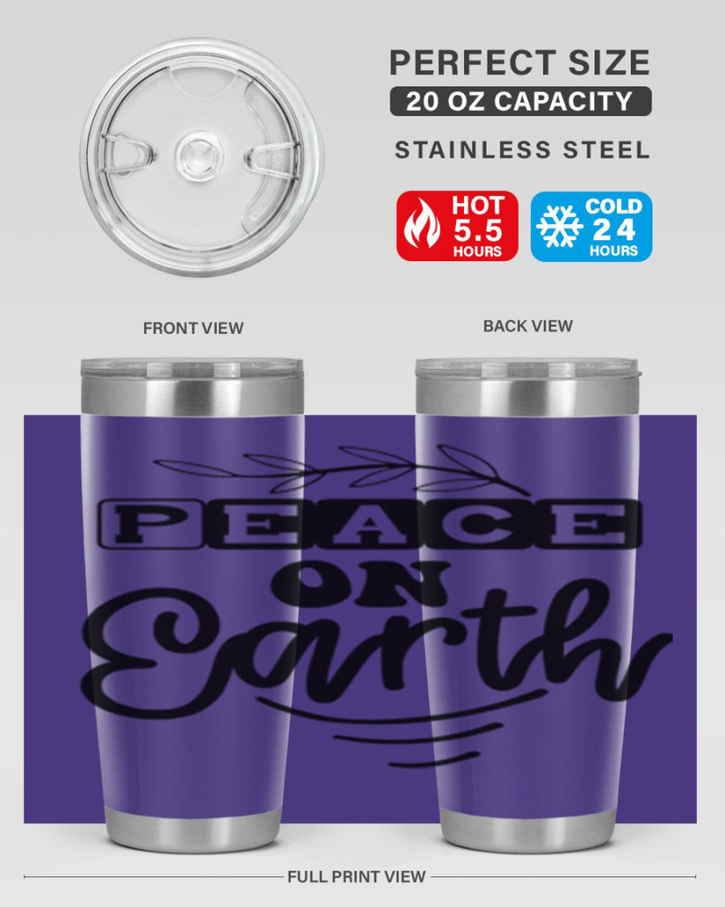 Peace on Earth 335#- winter- Tumbler