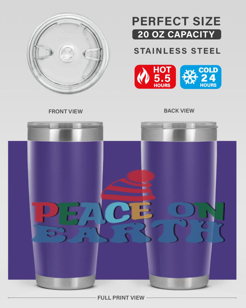 Peace on Earth 337#- winter- Tumbler