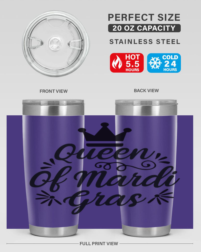 Queen Of Mardi Gras 135#- fashion- Cotton Tank