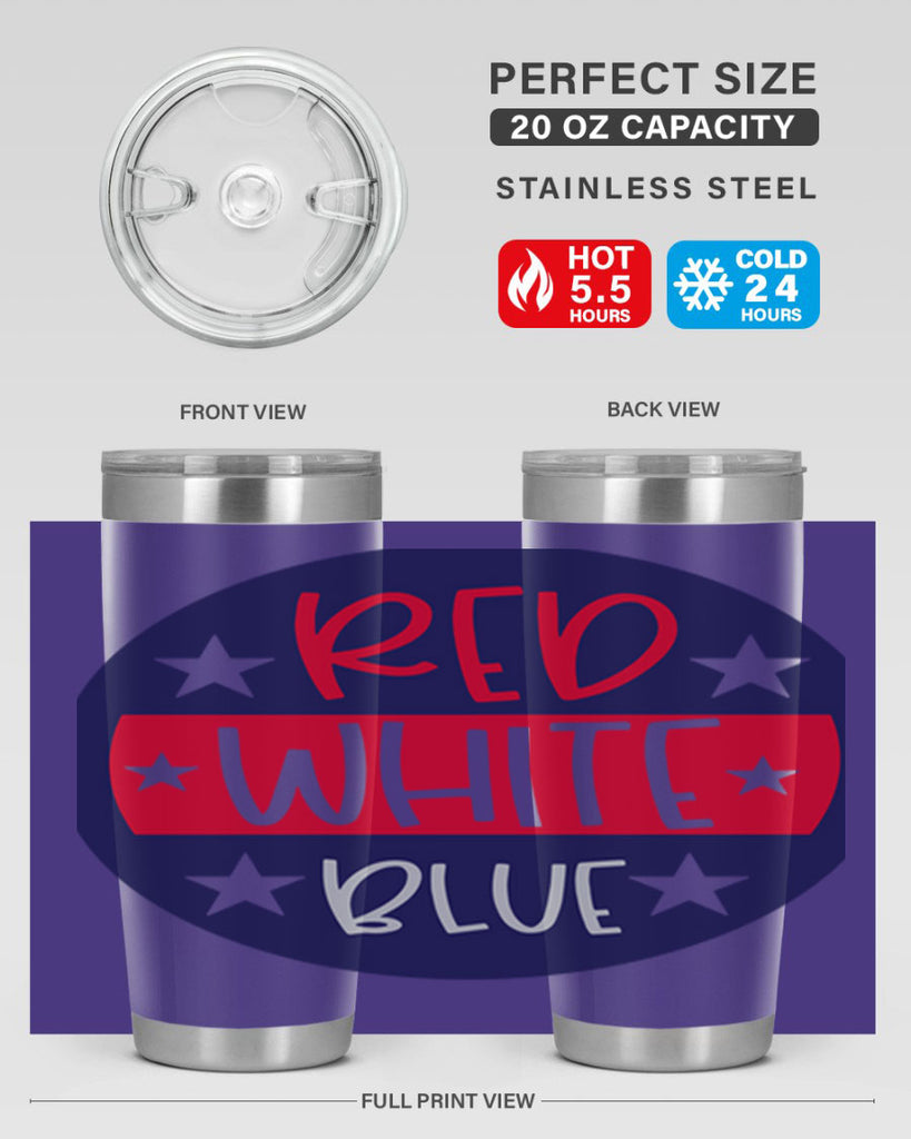 Red White Blue Style 170#- Fourt Of July- Tumbler