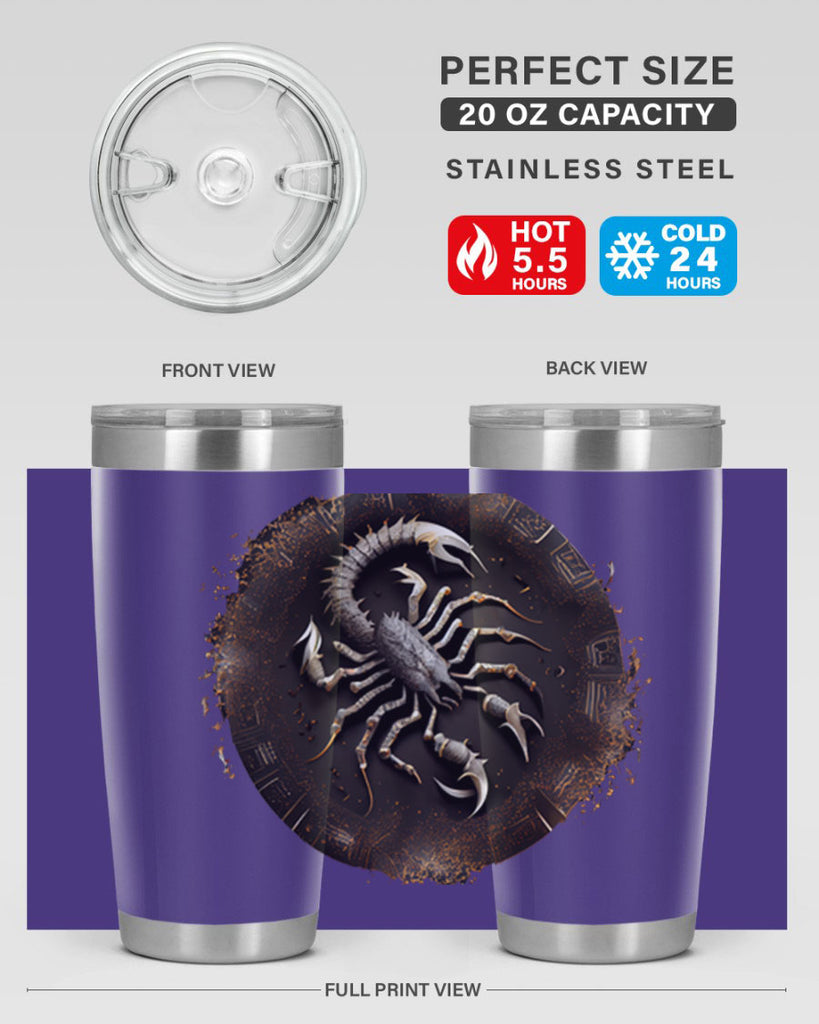 Scorpius 467#- zodiac- Tumbler