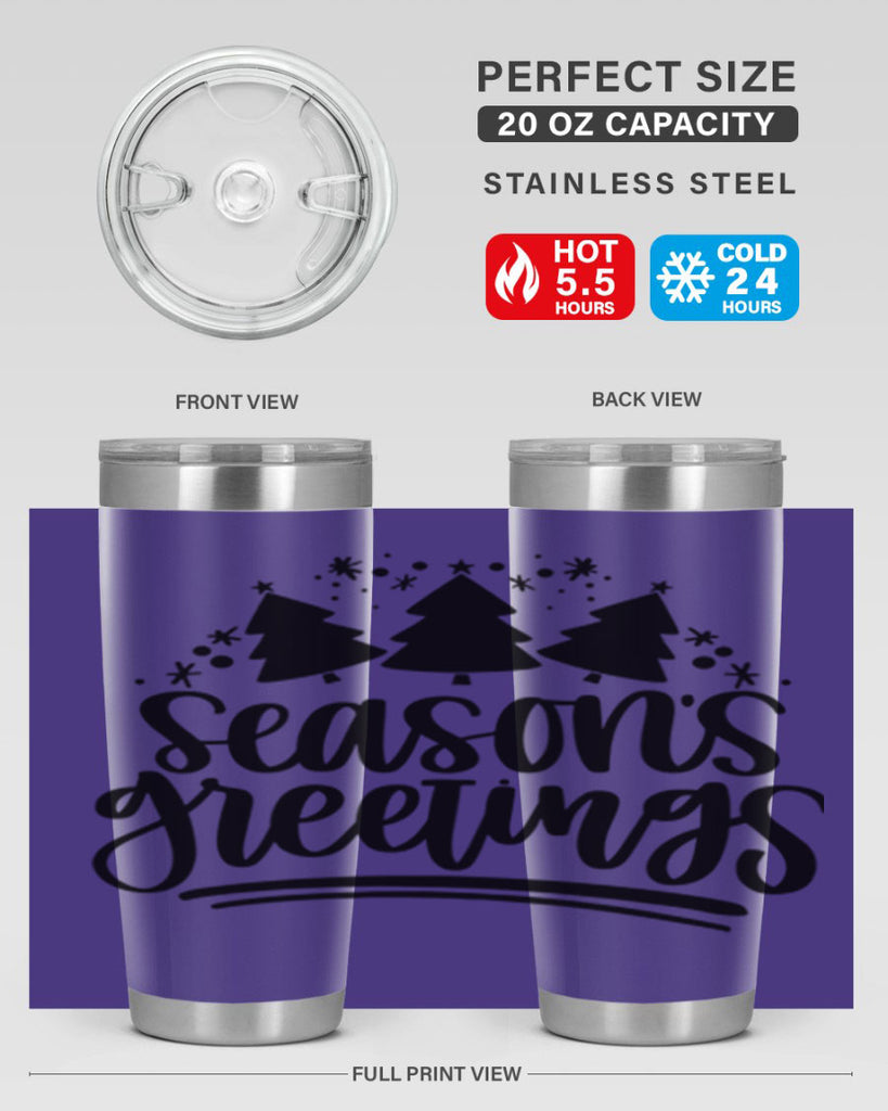 Seasons Greetings345#- winter- Tumbler
