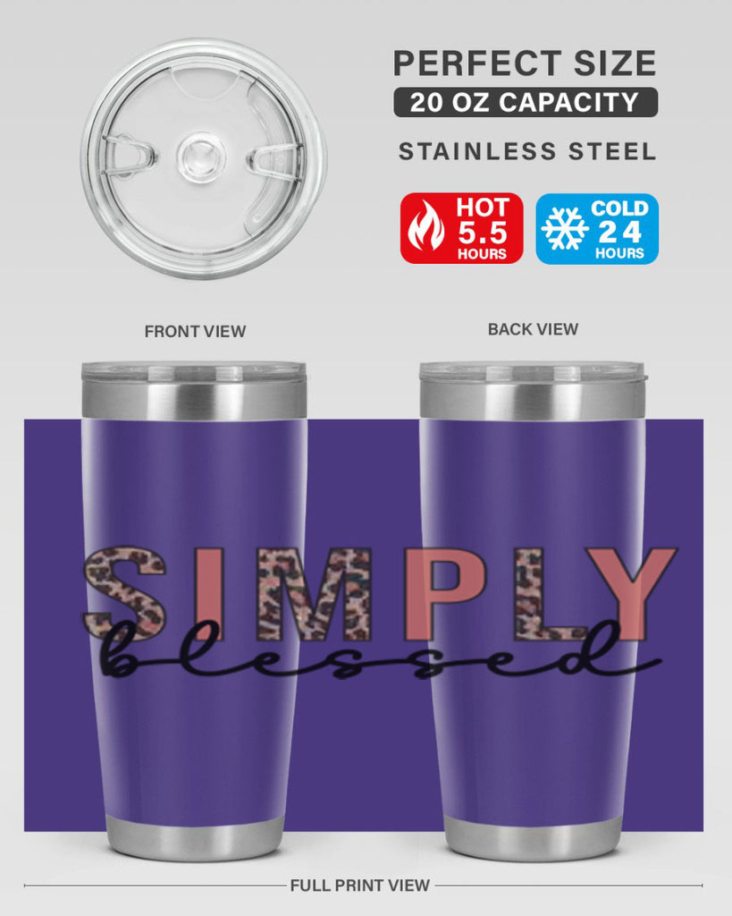 Simply blessed 575#- fall- Tumbler