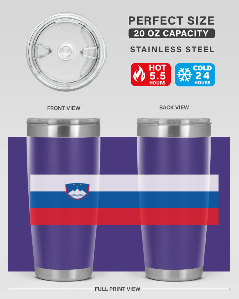 Slovenia 39#- world flags- Tumbler