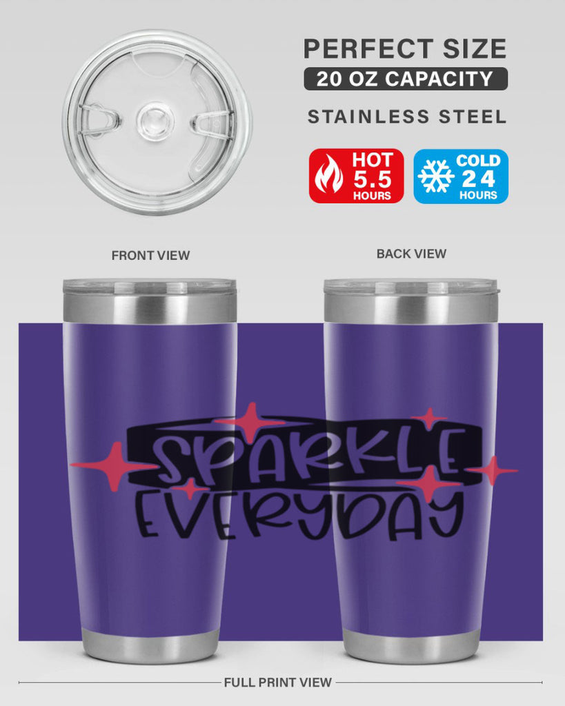 Sparkle Everyday Style 20#- make up- Tumbler