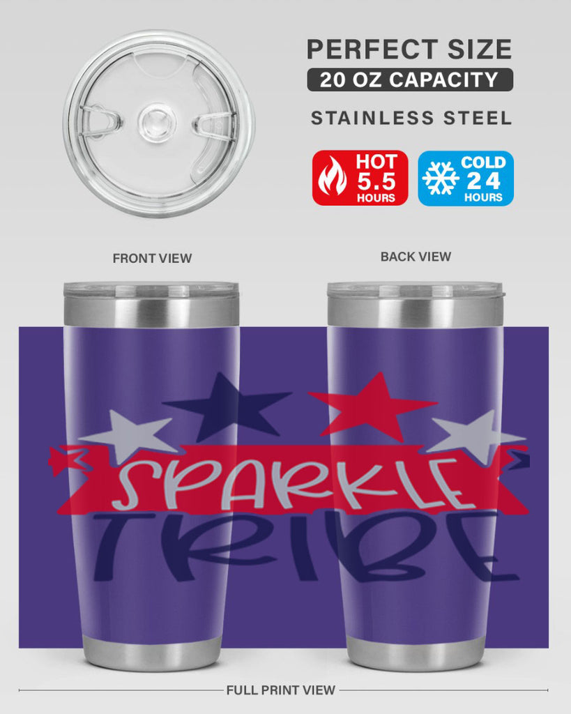 Sparkle Tribe Style 172#- Fourt Of July- Tumbler