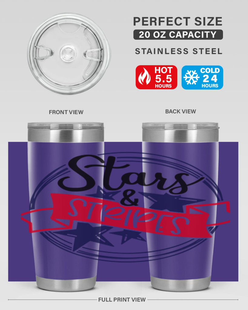 Stars StripeS Style 174#- Fourt Of July- Tumbler