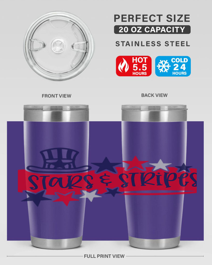 Stars Stripes Style 175#- Fourt Of July- Tumbler
