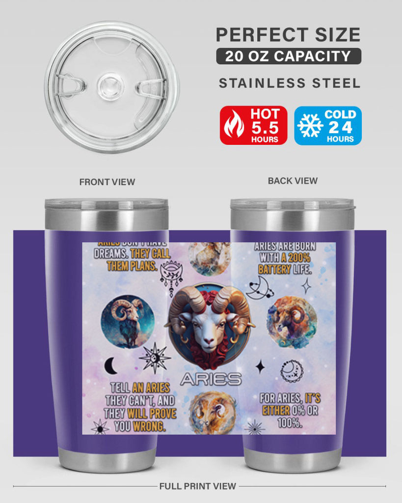 StraightAries 469#- zodiac- Tumbler