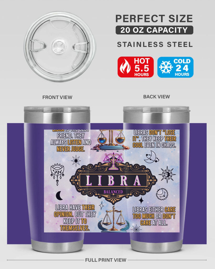 StraightLibra 474#- zodiac- Tumbler