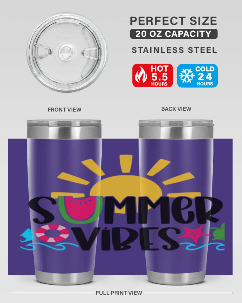 Summer Vibes Style 19#- summer- Tumbler