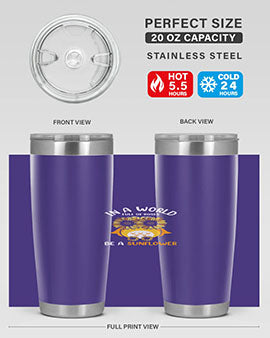 Sunflower Owl In A World A TurtleRabbit 18#- owl- Tumblers
