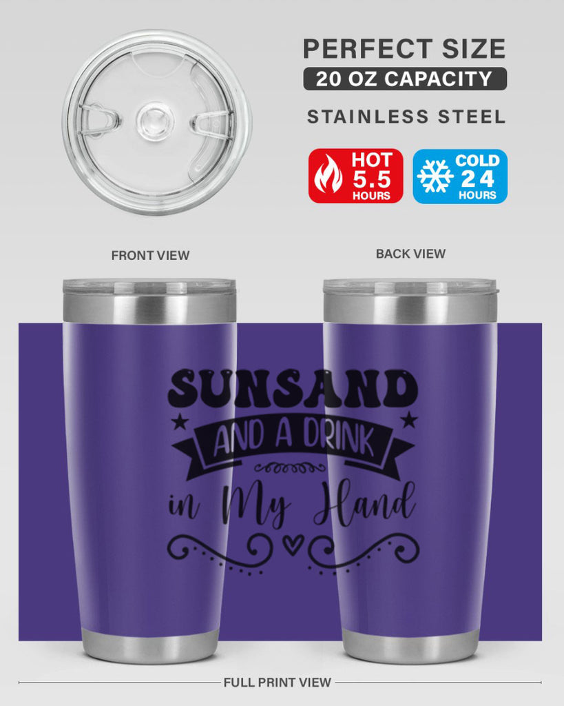 Sunsandandadrinkin 484#- zodiac- Tumbler