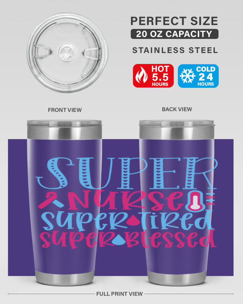 Super Nurse Super Tired Style Style 23#- nurse- tumbler