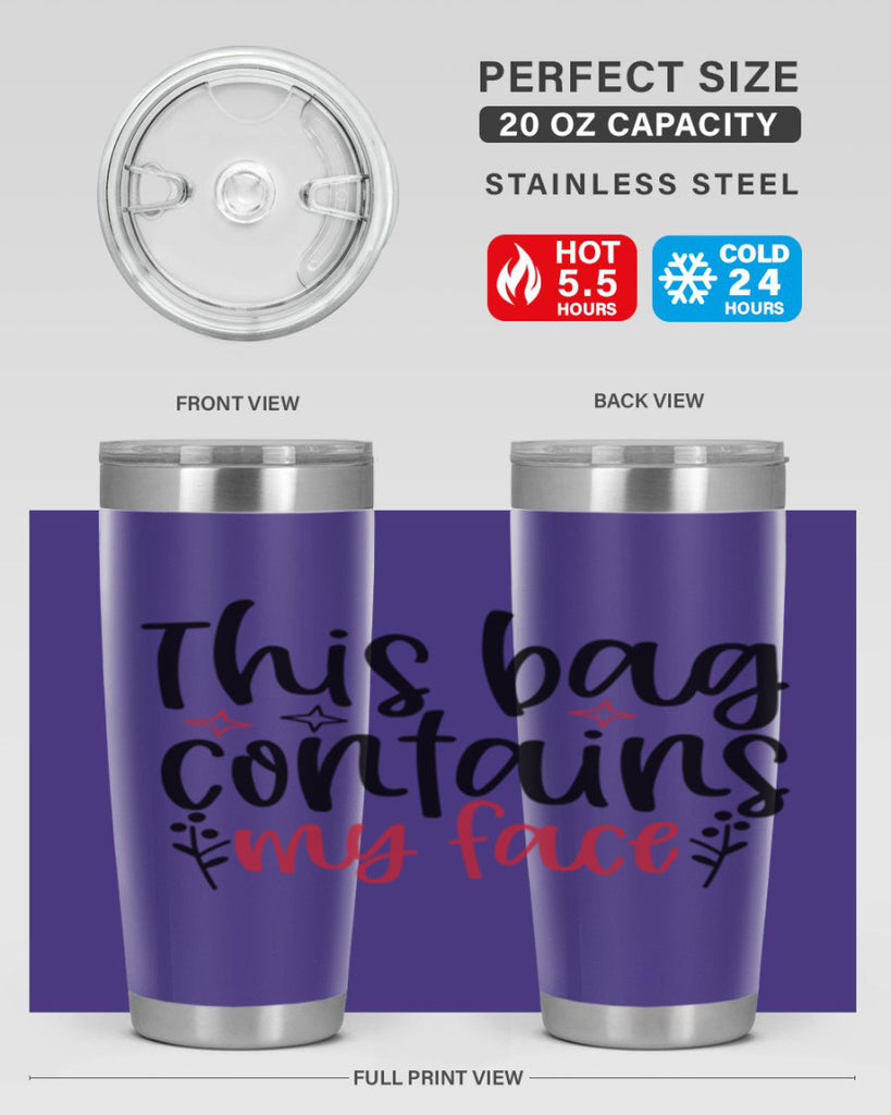 This bag contains my face Design Style 216#- make up- Tumbler