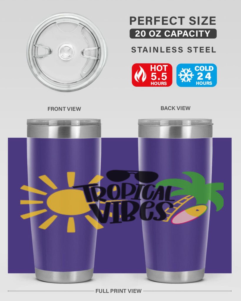 Tropical Vibes Style 9#- summer- Tumbler