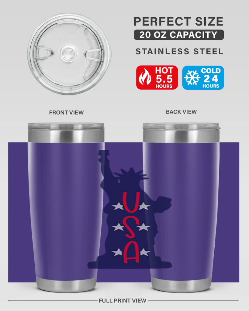 USA Style 181#- Fourt Of July- Tumbler
