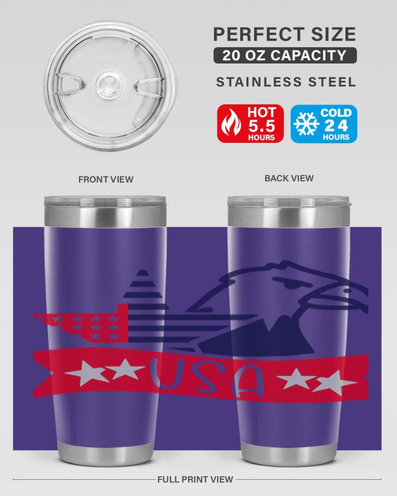 USA Style 182#- Fourt Of July- Tumbler