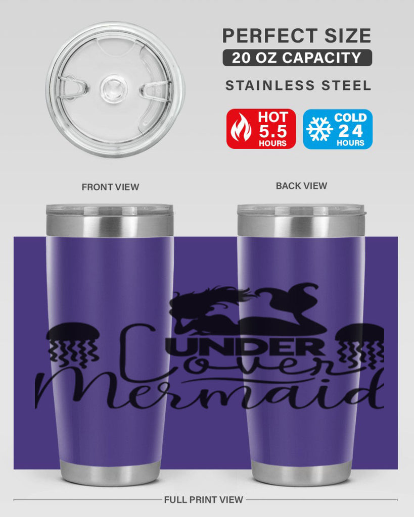 Under Cover Mermaid 642#- mermaid- Tumbler