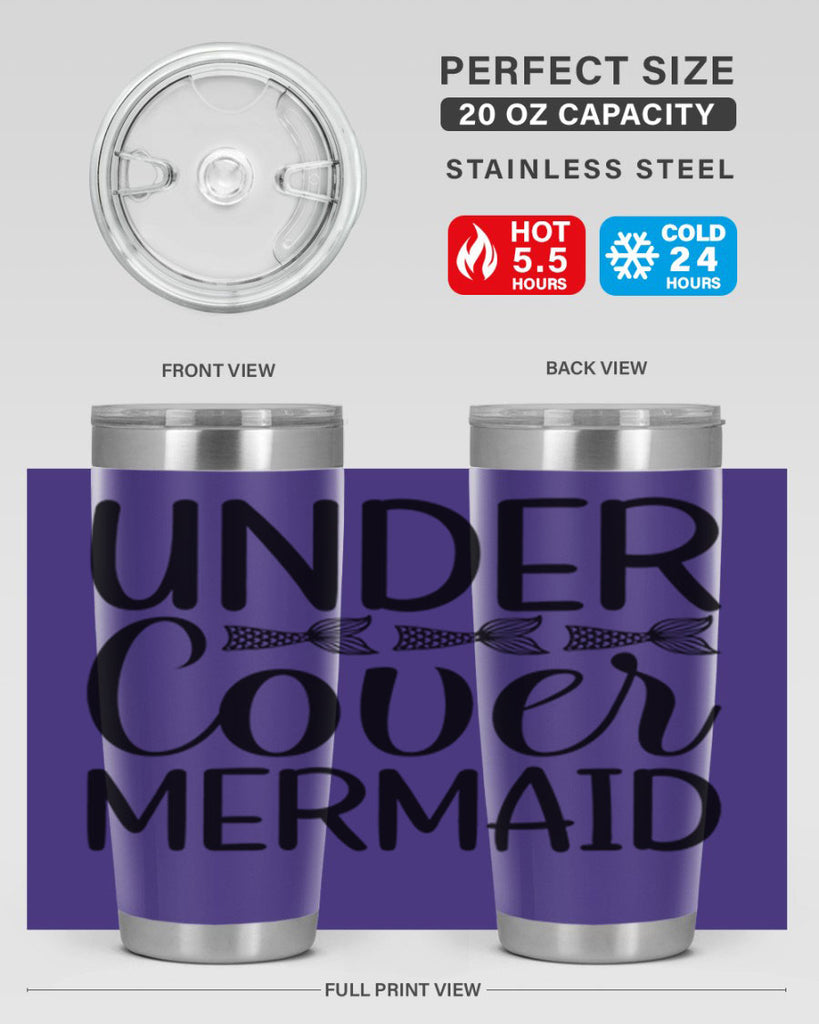 Under Cover Mermaid 647#- mermaid- Tumbler
