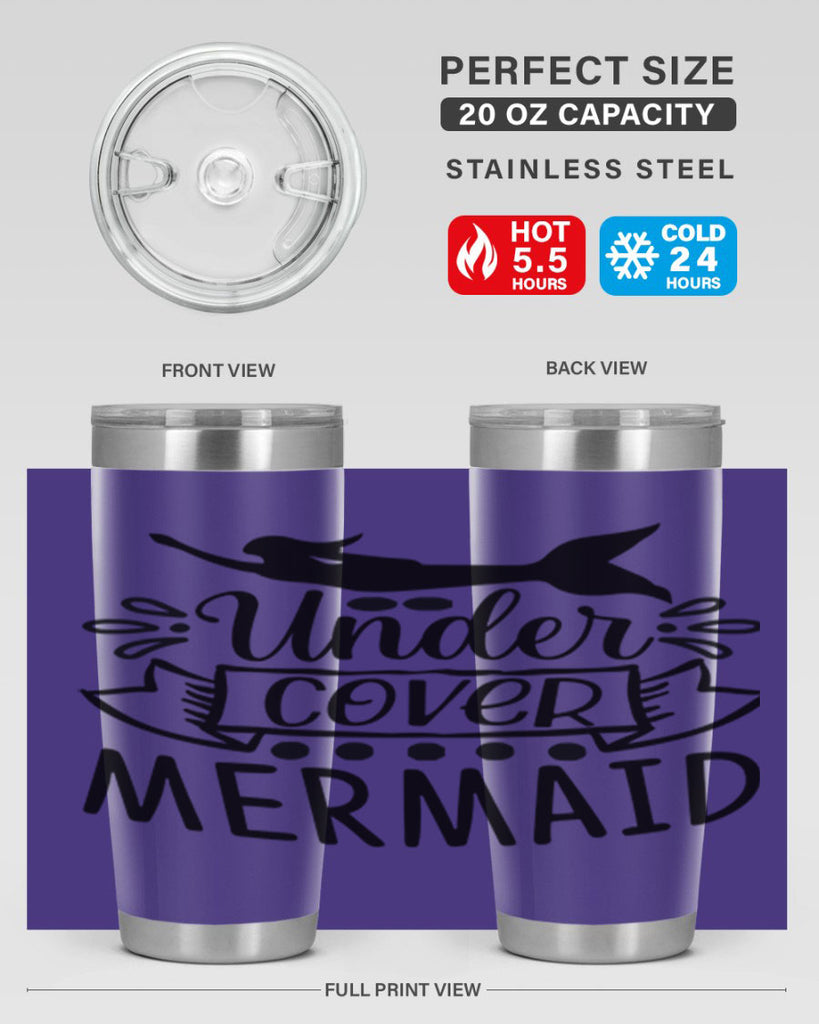 Under cover mermaid 645#- mermaid- Tumbler