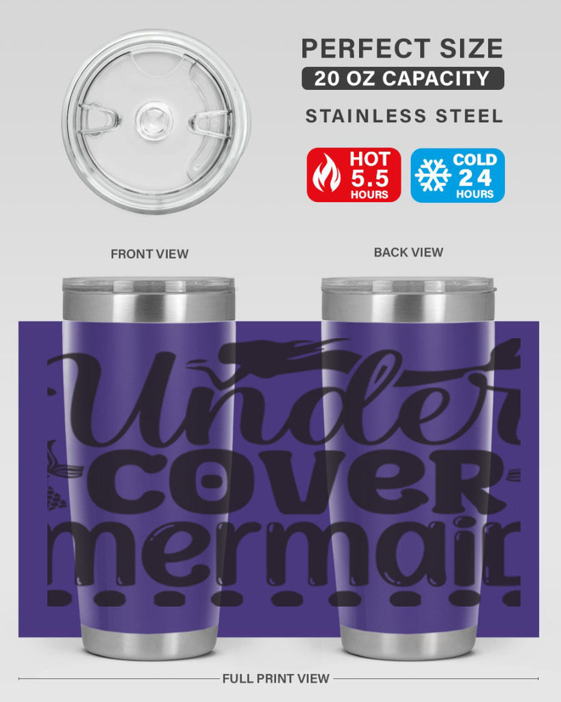 Under cover mermaid 649#- mermaid- Tumbler