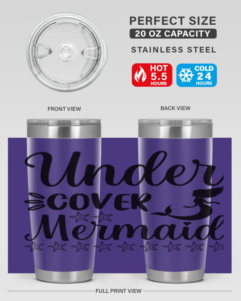 Under cover mermaid 650#- mermaid- Tumbler