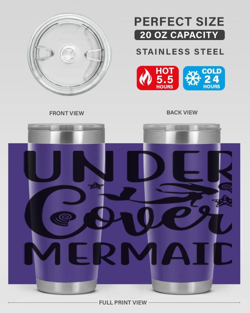 Under cover mermaid design 655#- mermaid- Tumbler
