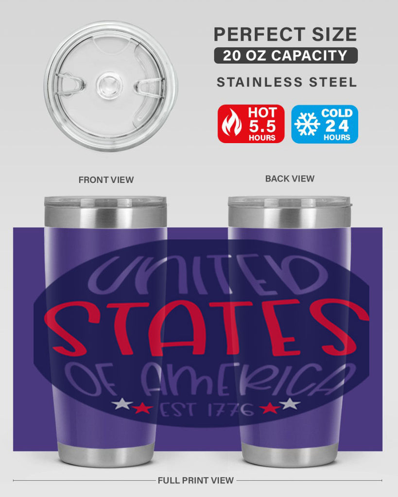 United States Of America Est Style 176#- Fourt Of July- Tumbler