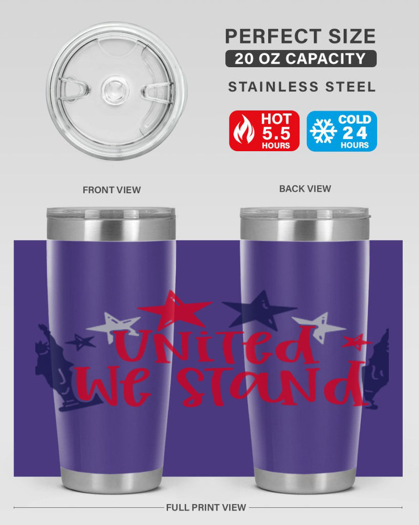 United We Stand Style 179#- Fourt Of July- Tumbler