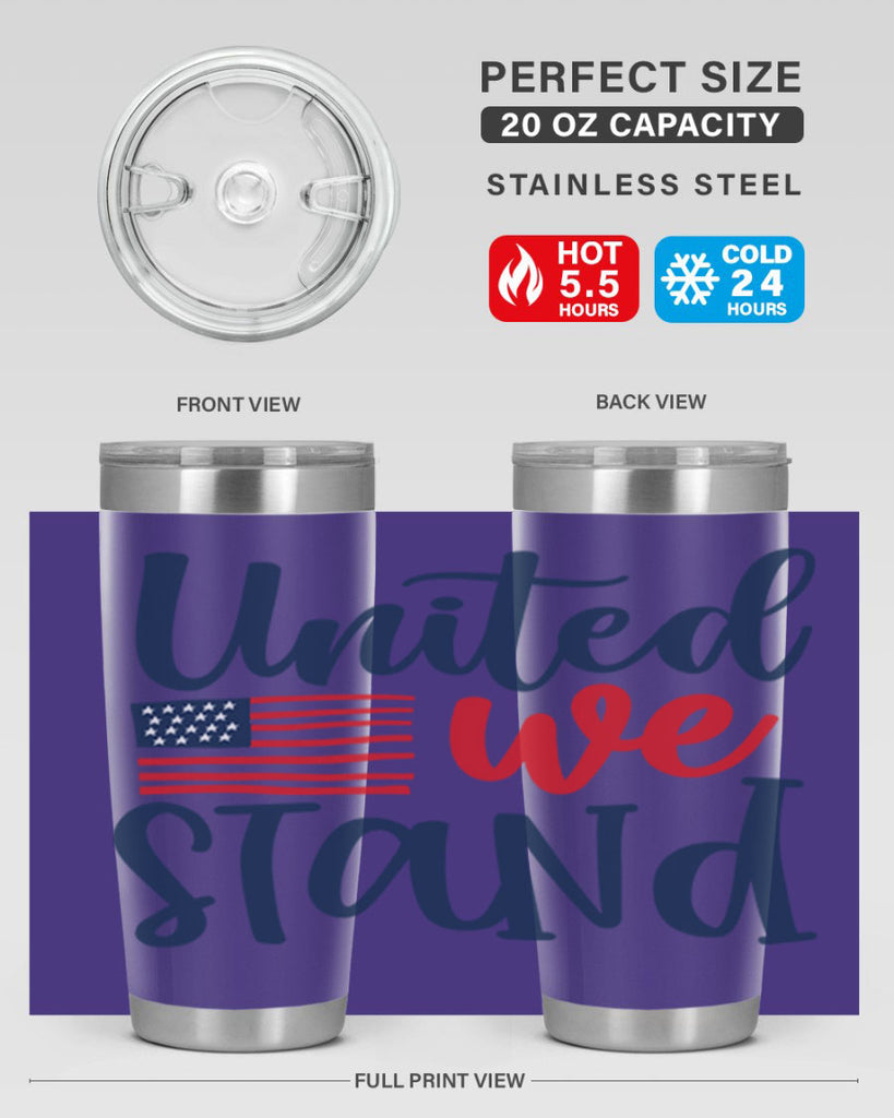 United we stand Style 9#- Fourt Of July- Tumbler