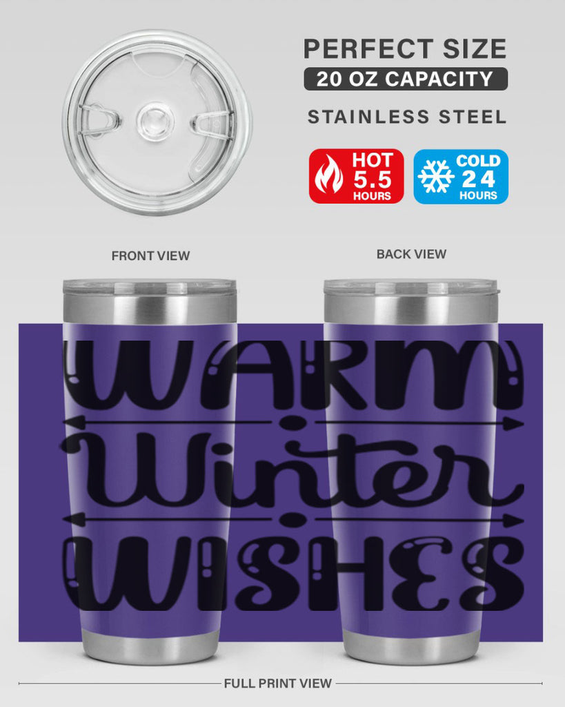 Warm Winter Wishes 463#- winter- Tumbler