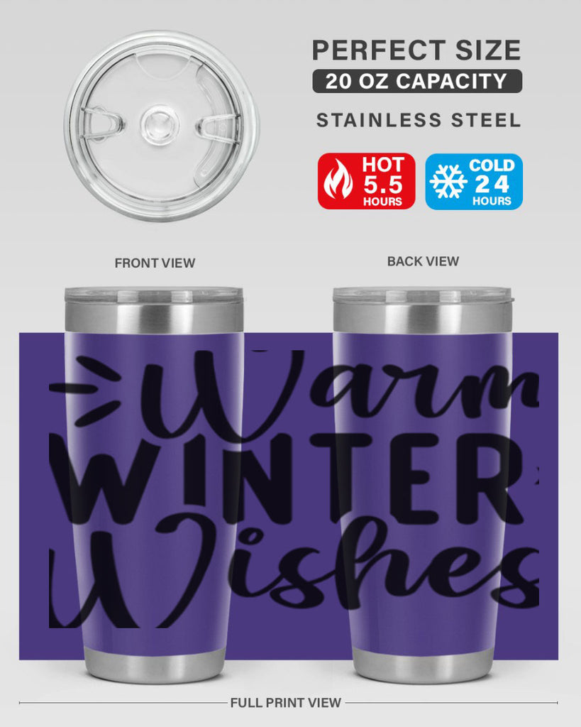Warm Winter Wishes459#- winter- Tumbler