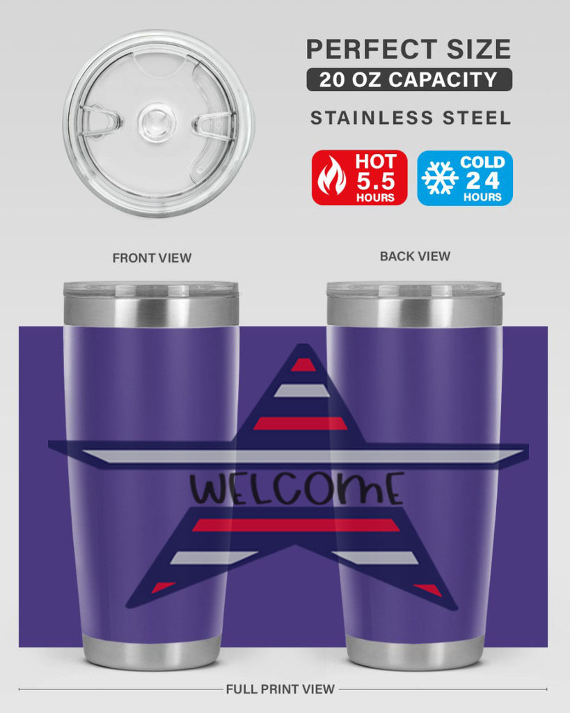 Welcome Style 186#- Fourt Of July- Tumbler