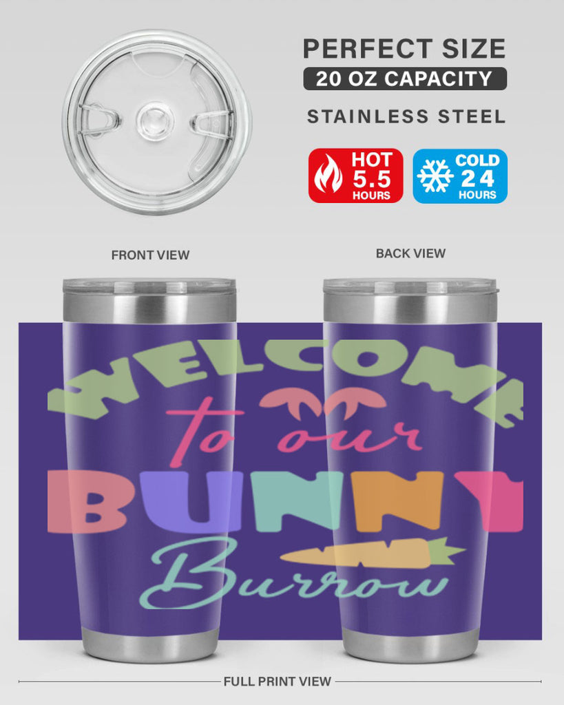 Welcome to our bunny burrow588#- spring- Tumbler