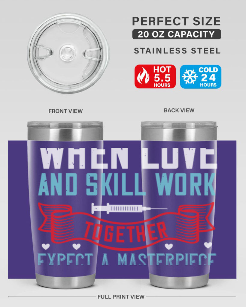 When love and skill work together expect a masterpiece Style 254#- nurse- tumbler