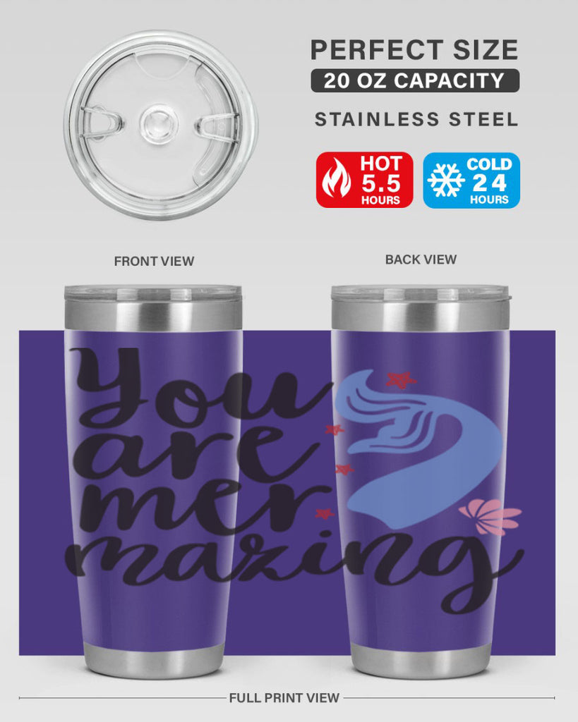 You are mermazing 681#- mermaid- Tumbler