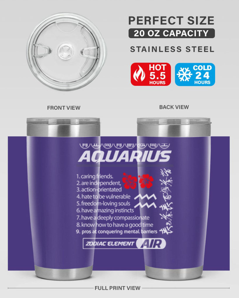 aquarius 85#- zodiac- Tumbler