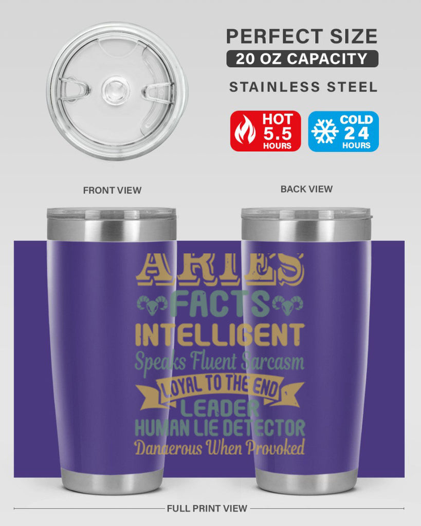 aries 123#- zodiac- Tumbler