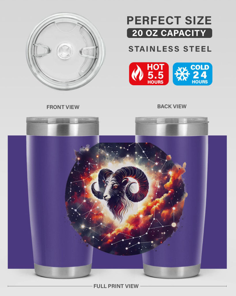 aries 126#- zodiac- Tumbler