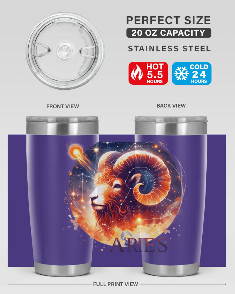 aries 130#- zodiac- Tumbler