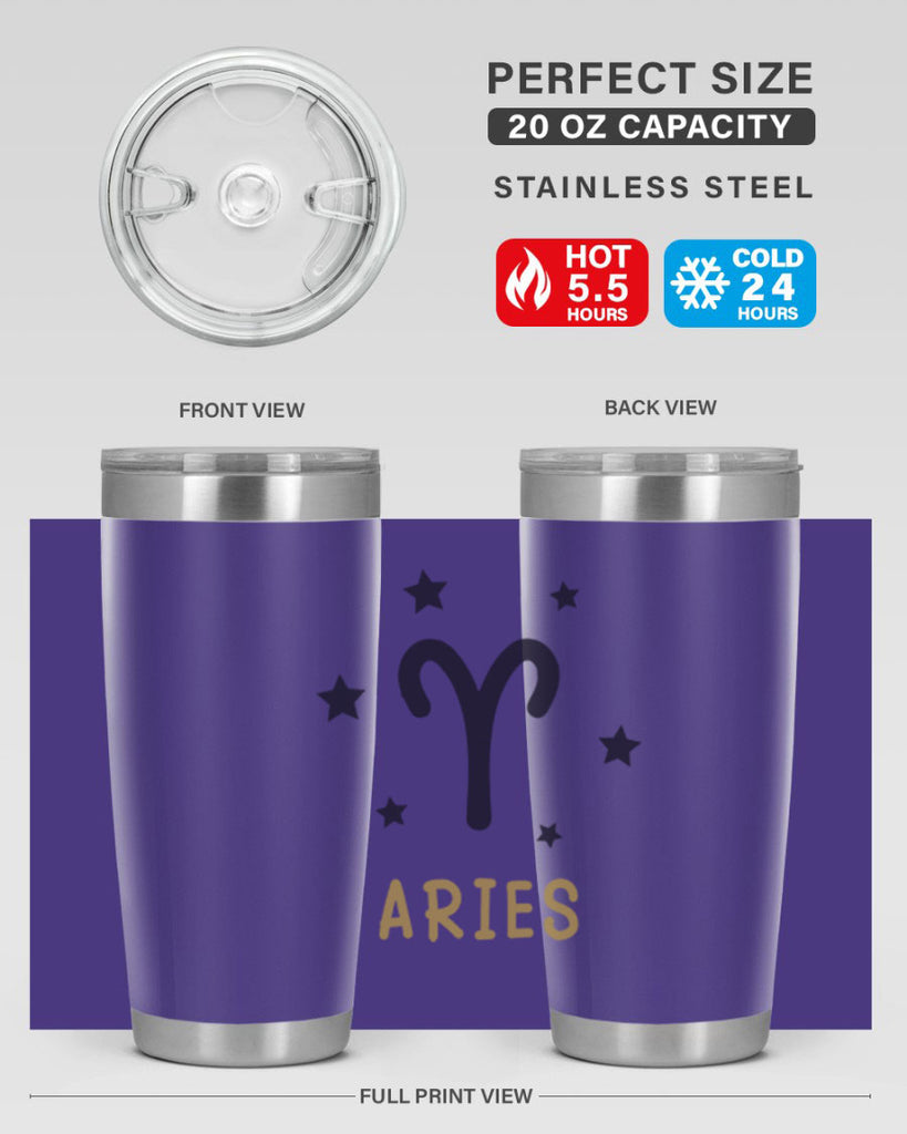 aries 135#- zodiac- Tumbler